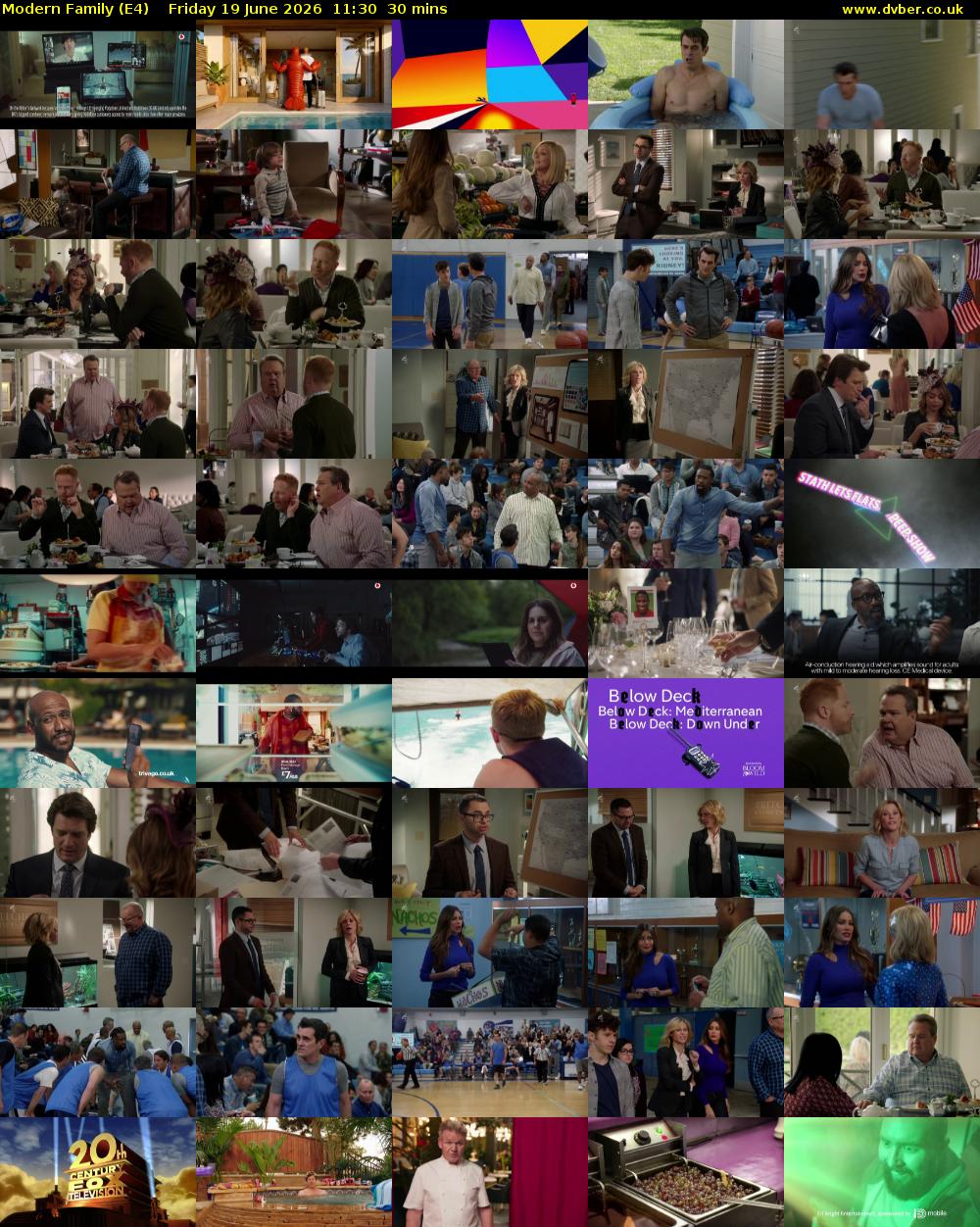 Modern Family (E4) Friday 19 June 2026 11:30 - 12:00