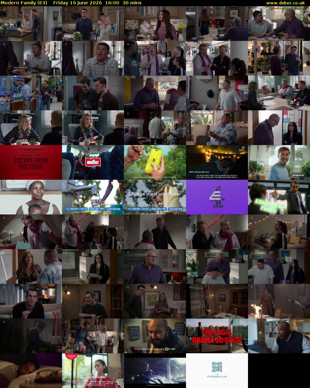 Modern Family (E4) Friday 19 June 2026 16:00 - 16:30