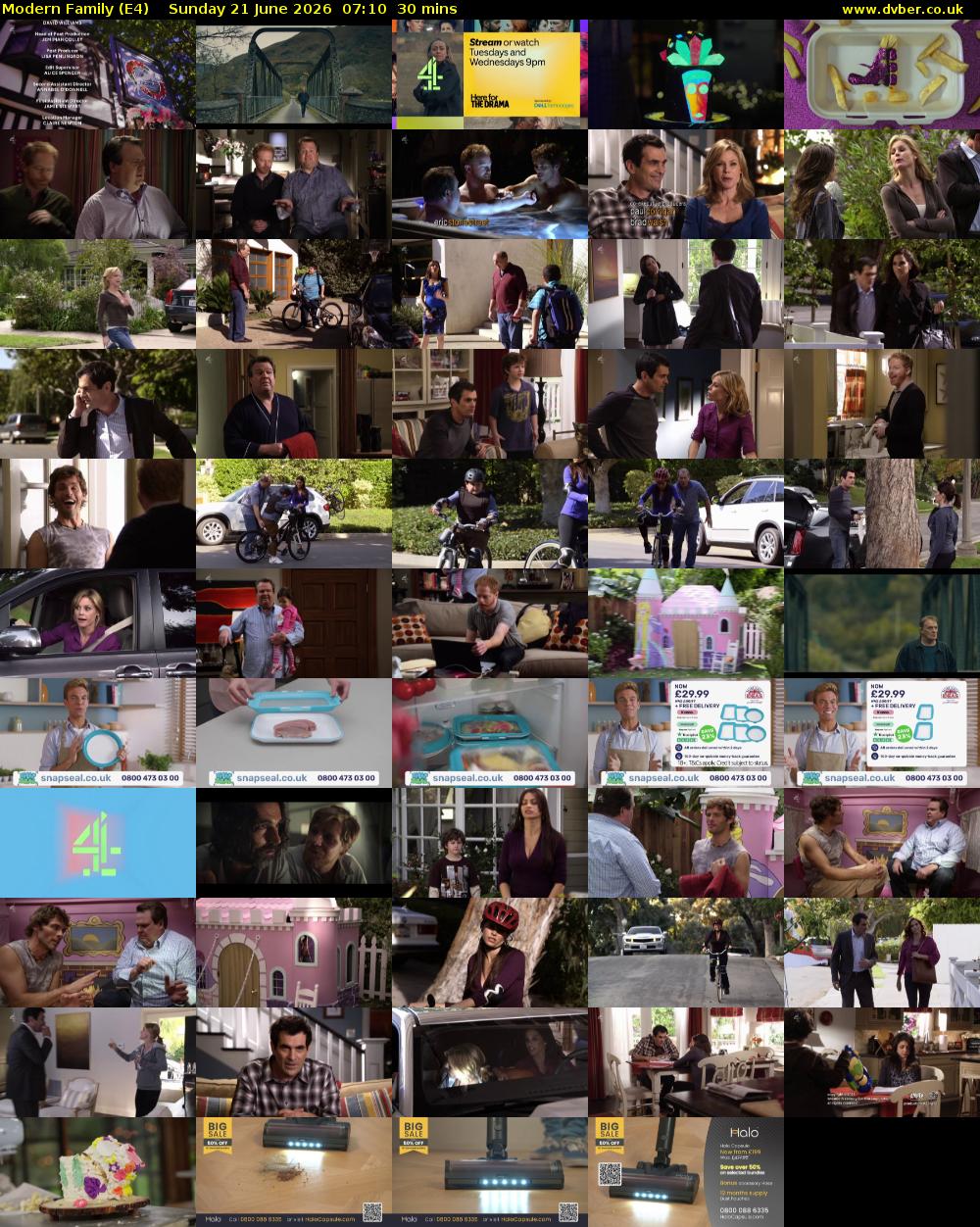 Modern Family (E4) Sunday 21 June 2026 07:10 - 07:40