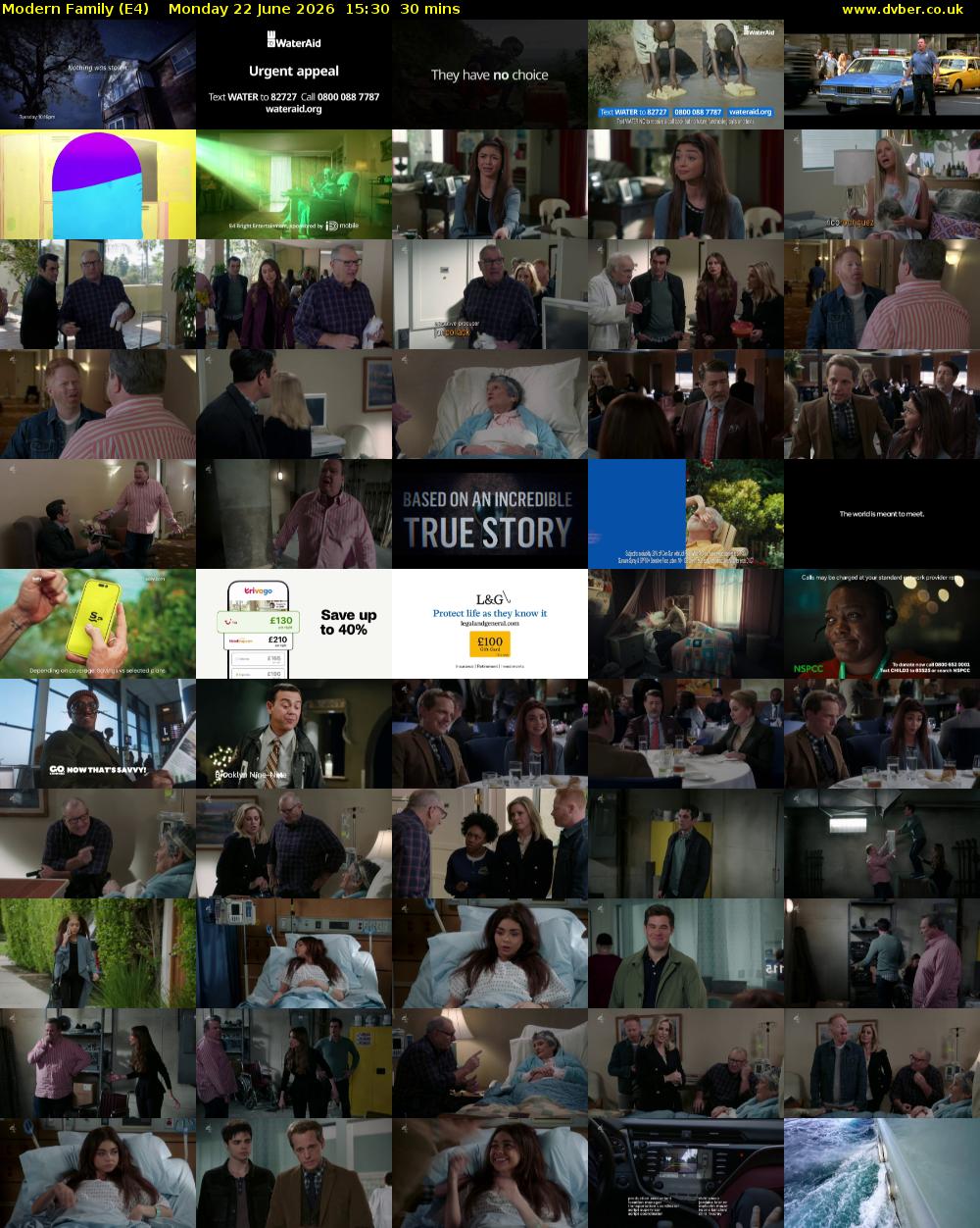 Modern Family (E4) Monday 22 June 2026 15:30 - 16:00