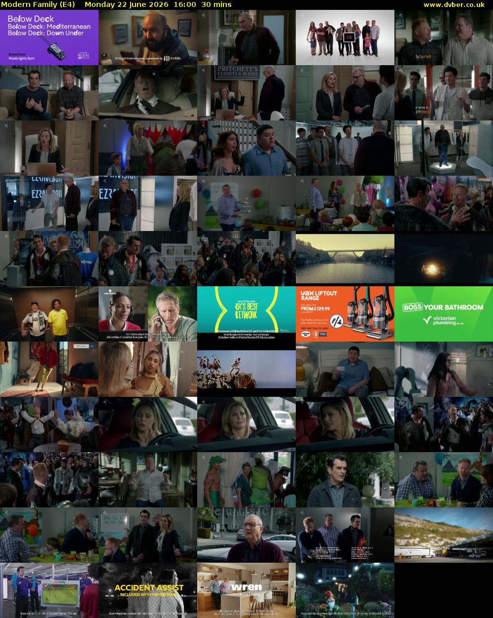 Modern Family (E4) Monday 22 June 2026 16:00 - 16:30