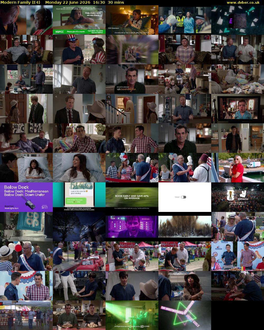 Modern Family (E4) Monday 22 June 2026 16:30 - 17:00