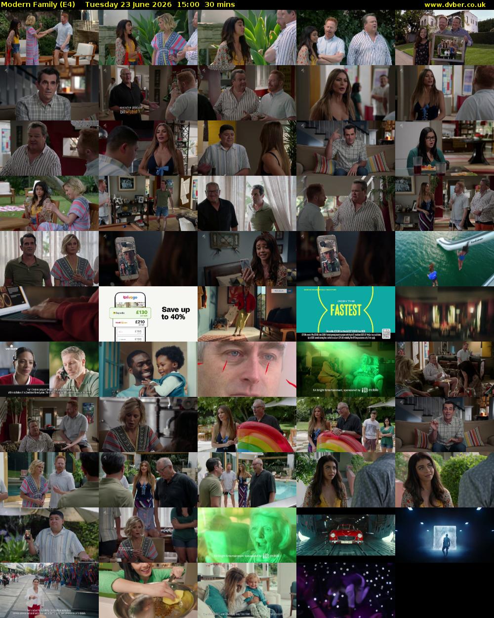 Modern Family (E4) Tuesday 23 June 2026 15:00 - 15:30
