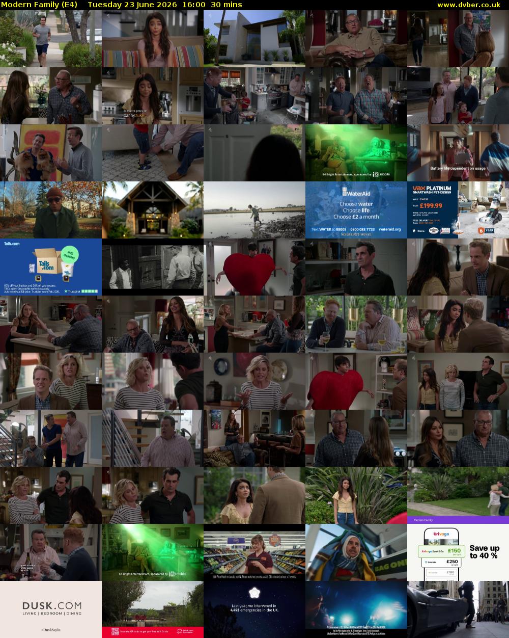 Modern Family (E4) Tuesday 23 June 2026 16:00 - 16:30