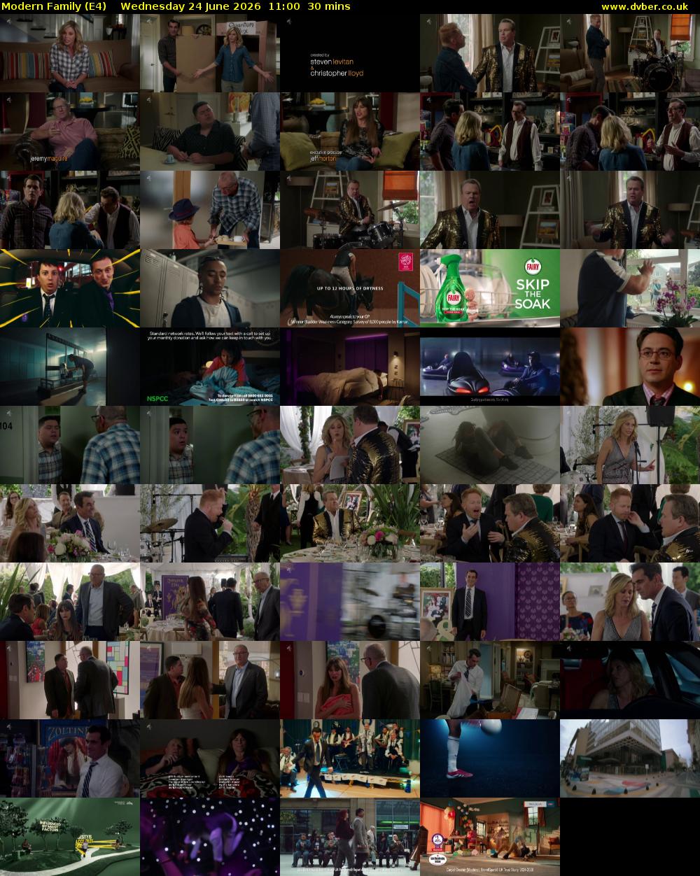 Modern Family (E4) Wednesday 24 June 2026 11:00 - 11:30