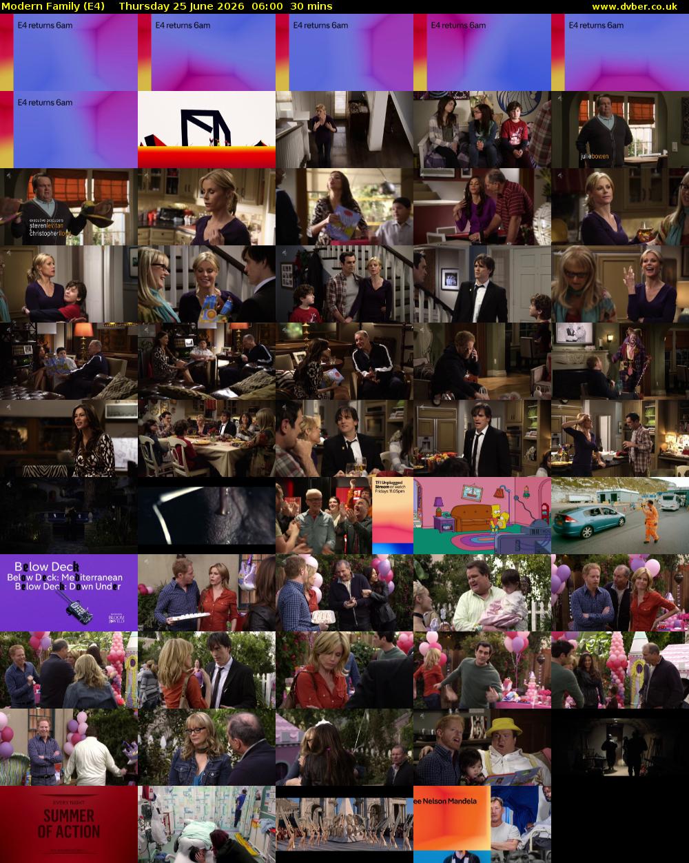 Modern Family (E4) Thursday 25 June 2026 06:00 - 06:30
