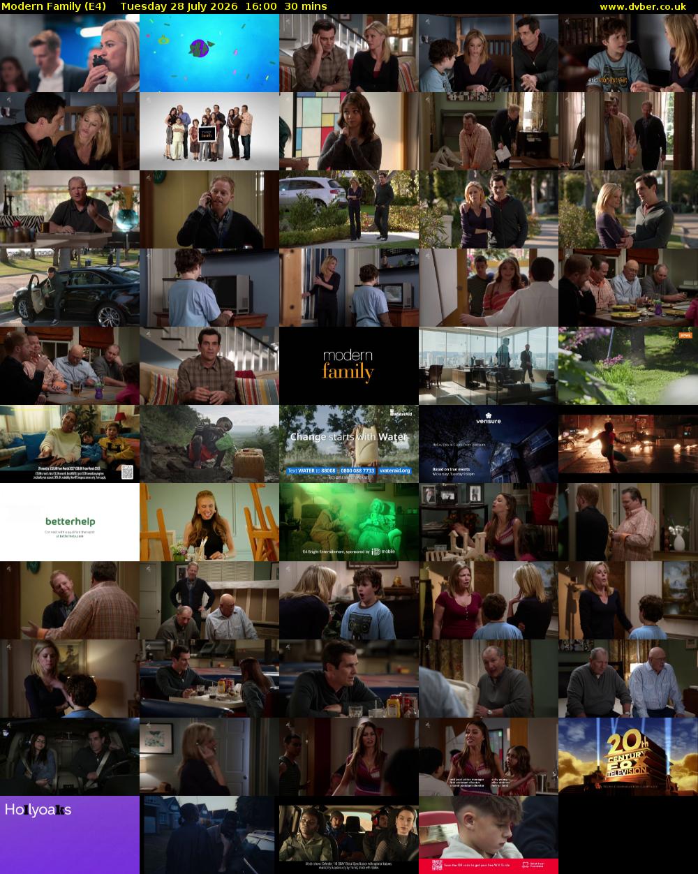 Modern Family (E4) Tuesday 28 July 2026 16:00 - 16:30