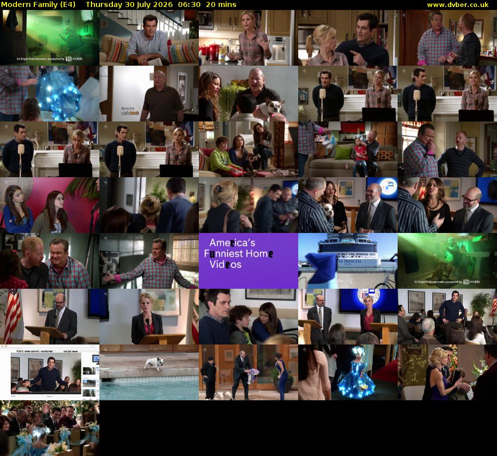Modern Family (E4) Thursday 30 July 2026 06:30 - 06:50