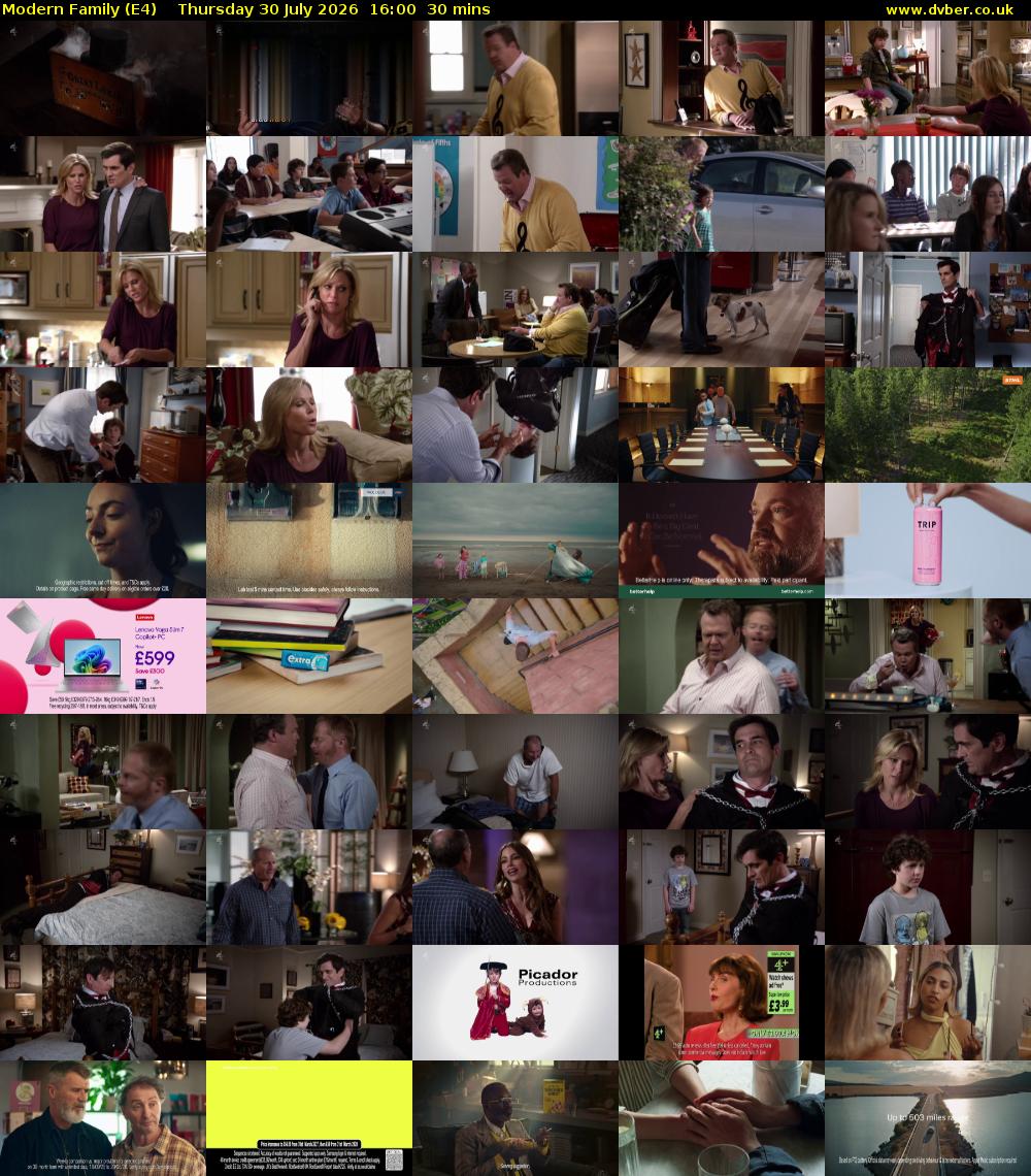 Modern Family (E4) Thursday 30 July 2026 16:00 - 16:30