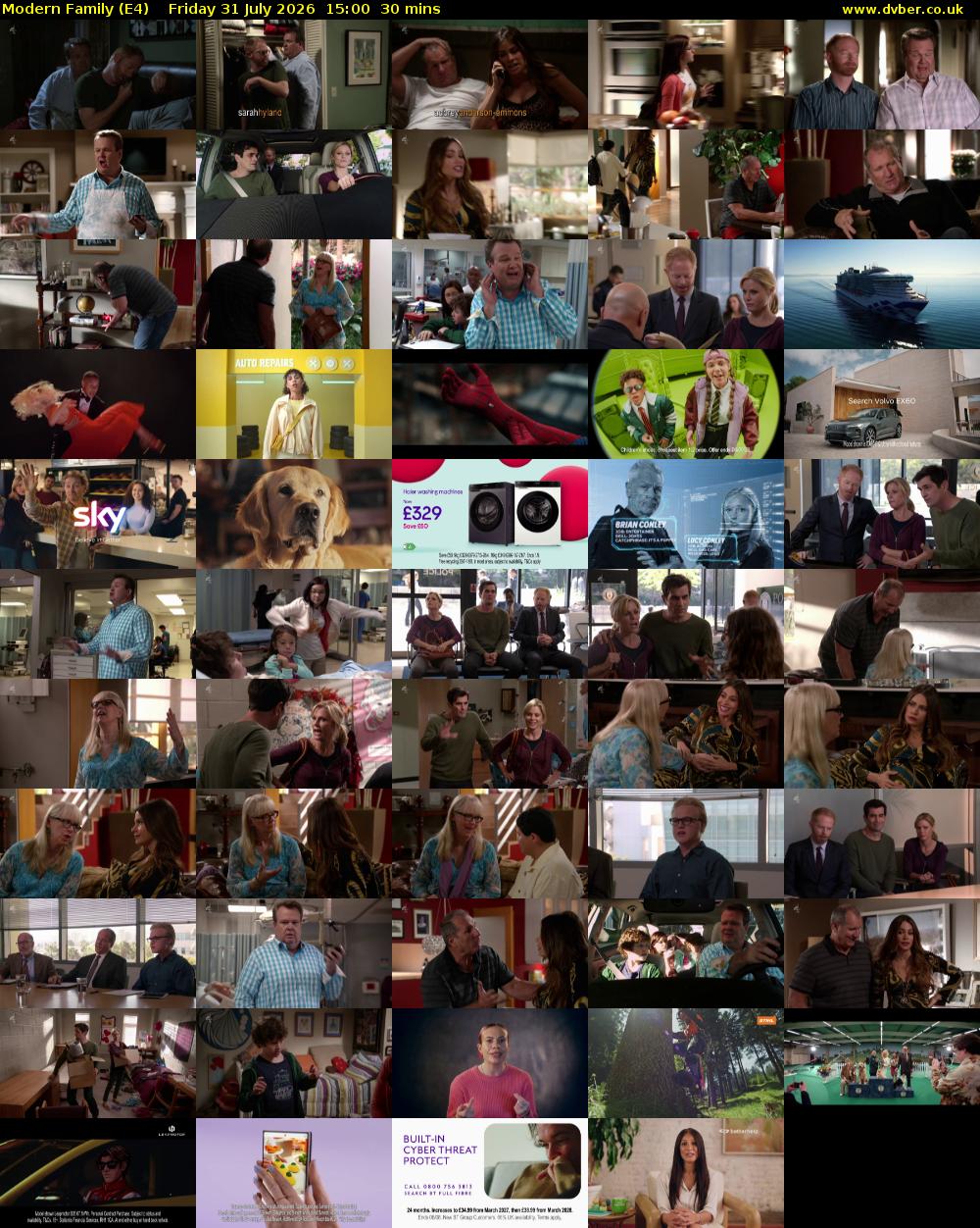 Modern Family (E4) Friday 31 July 2026 15:00 - 15:30