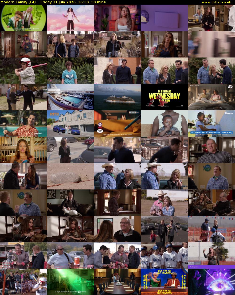 Modern Family (E4) Friday 31 July 2026 16:30 - 17:00