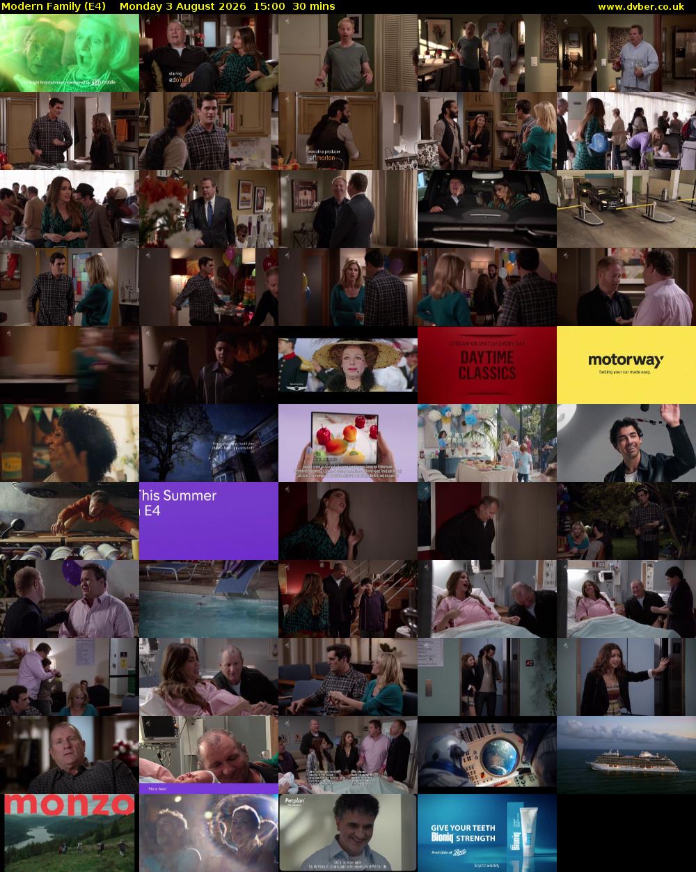 Modern Family (E4) Monday 3 August 2026 15:00 - 15:30