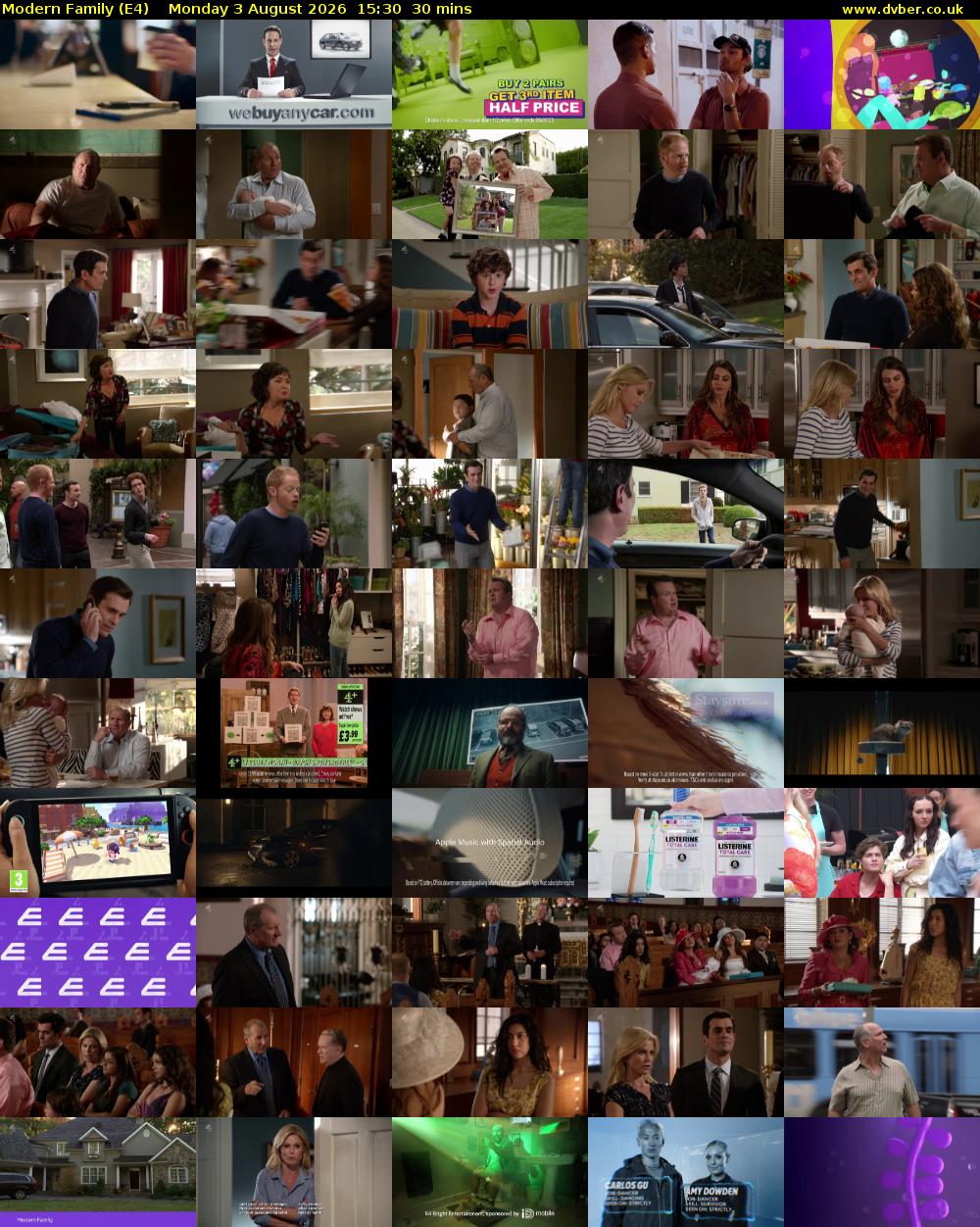 Modern Family (E4) Monday 3 August 2026 15:30 - 16:00
