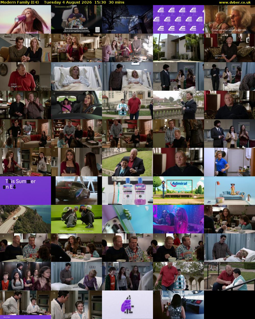 Modern Family (E4) Tuesday 4 August 2026 15:30 - 16:00