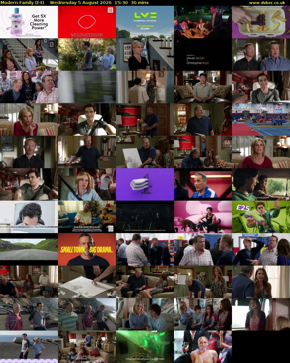 Modern Family (E4) Wednesday 5 August 2026 15:30 - 16:00