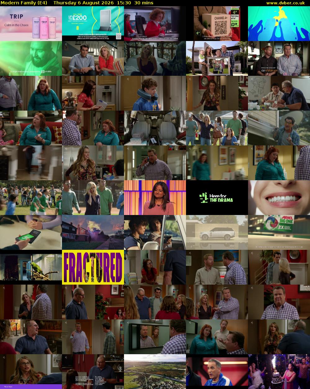 Modern Family (E4) Thursday 6 August 2026 15:30 - 16:00