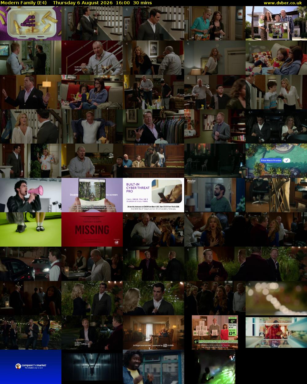 Modern Family (E4) Thursday 6 August 2026 16:00 - 16:30