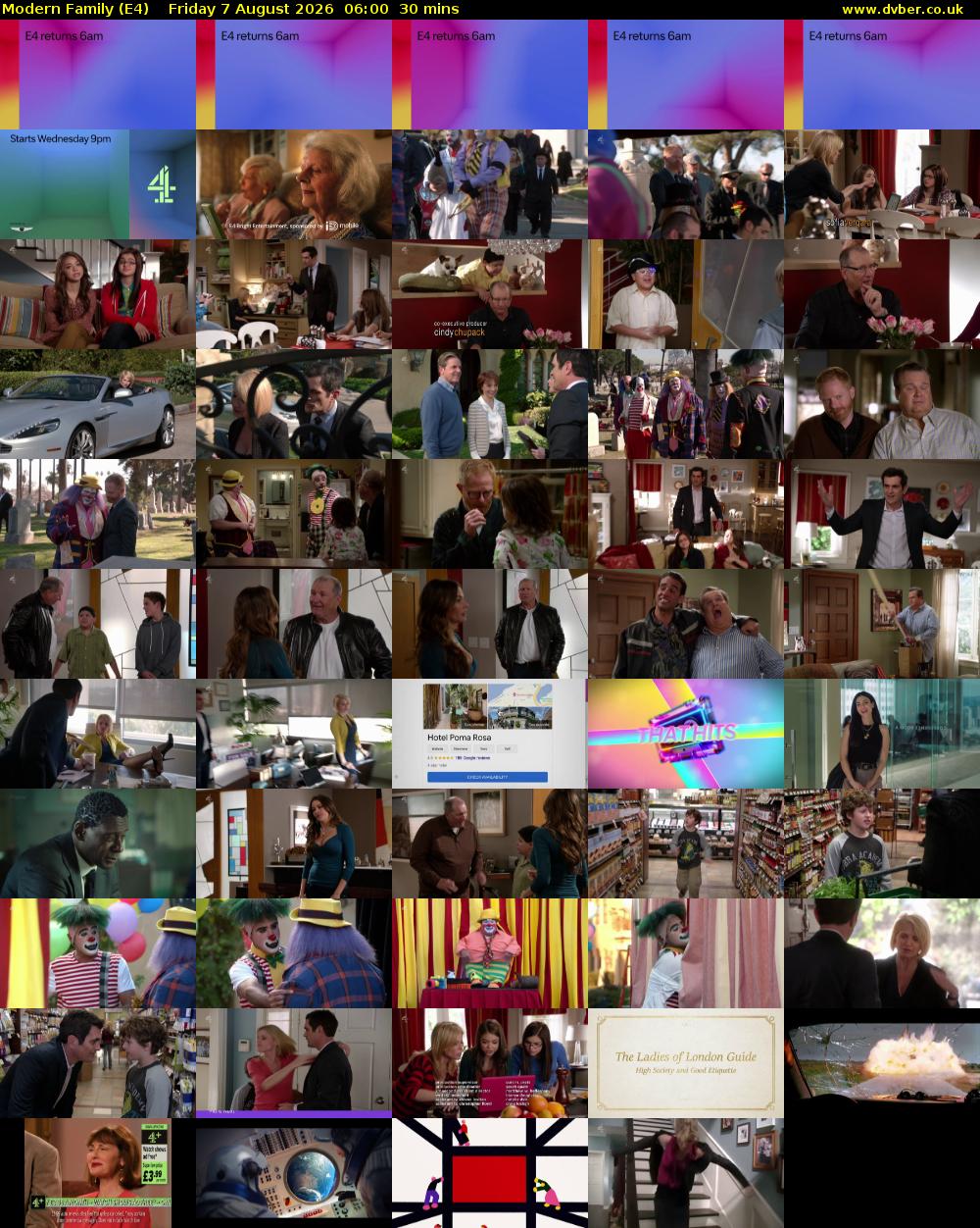 Modern Family (E4) Friday 7 August 2026 06:00 - 06:30