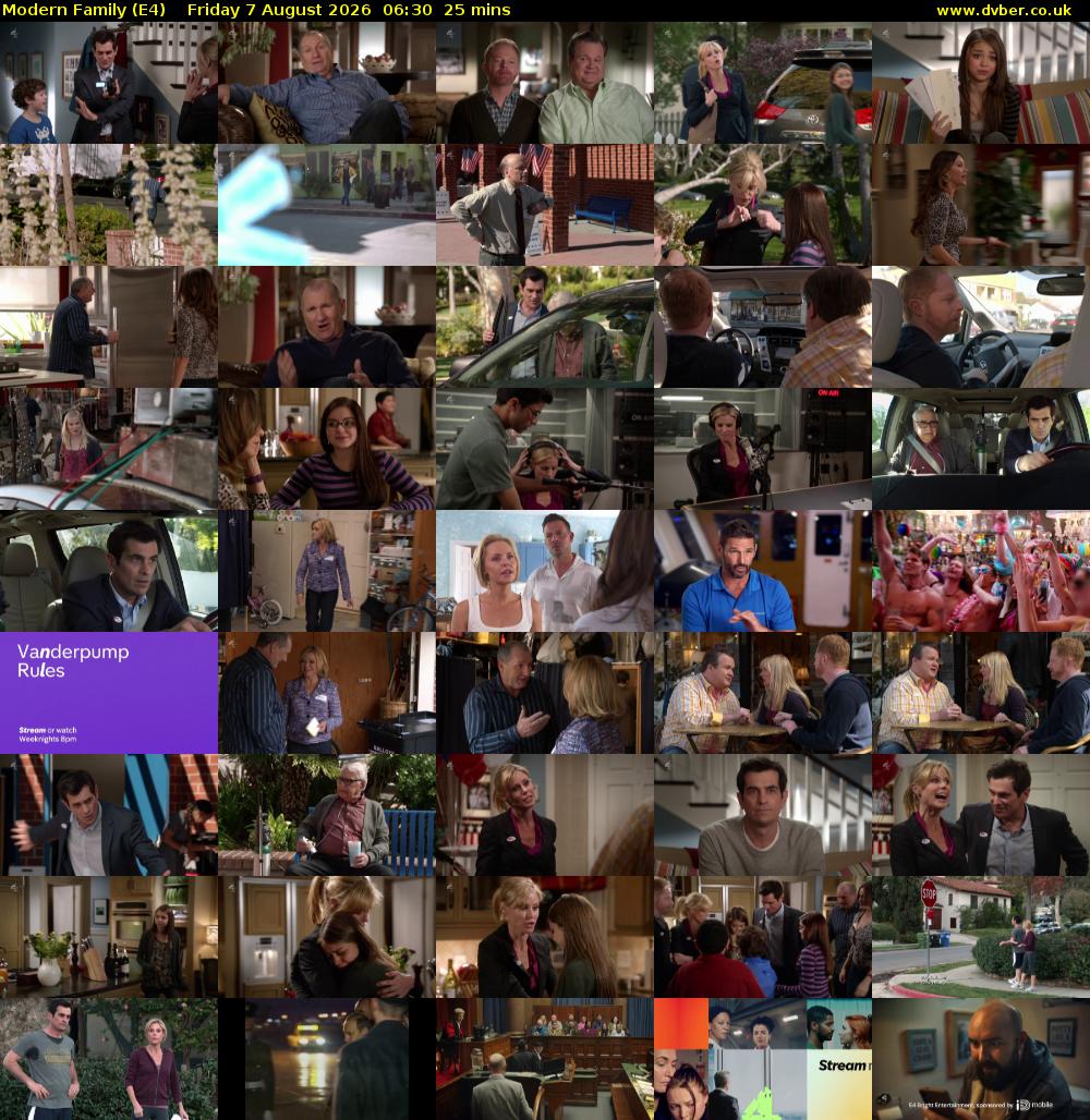 Modern Family (E4) Friday 7 August 2026 06:30 - 06:55