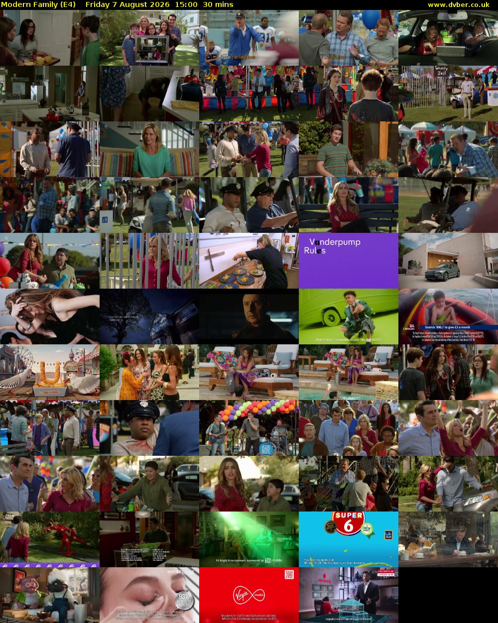 Modern Family (E4) Friday 7 August 2026 15:00 - 15:30