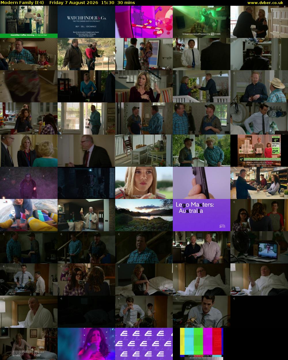 Modern Family (E4) Friday 7 August 2026 15:30 - 16:00
