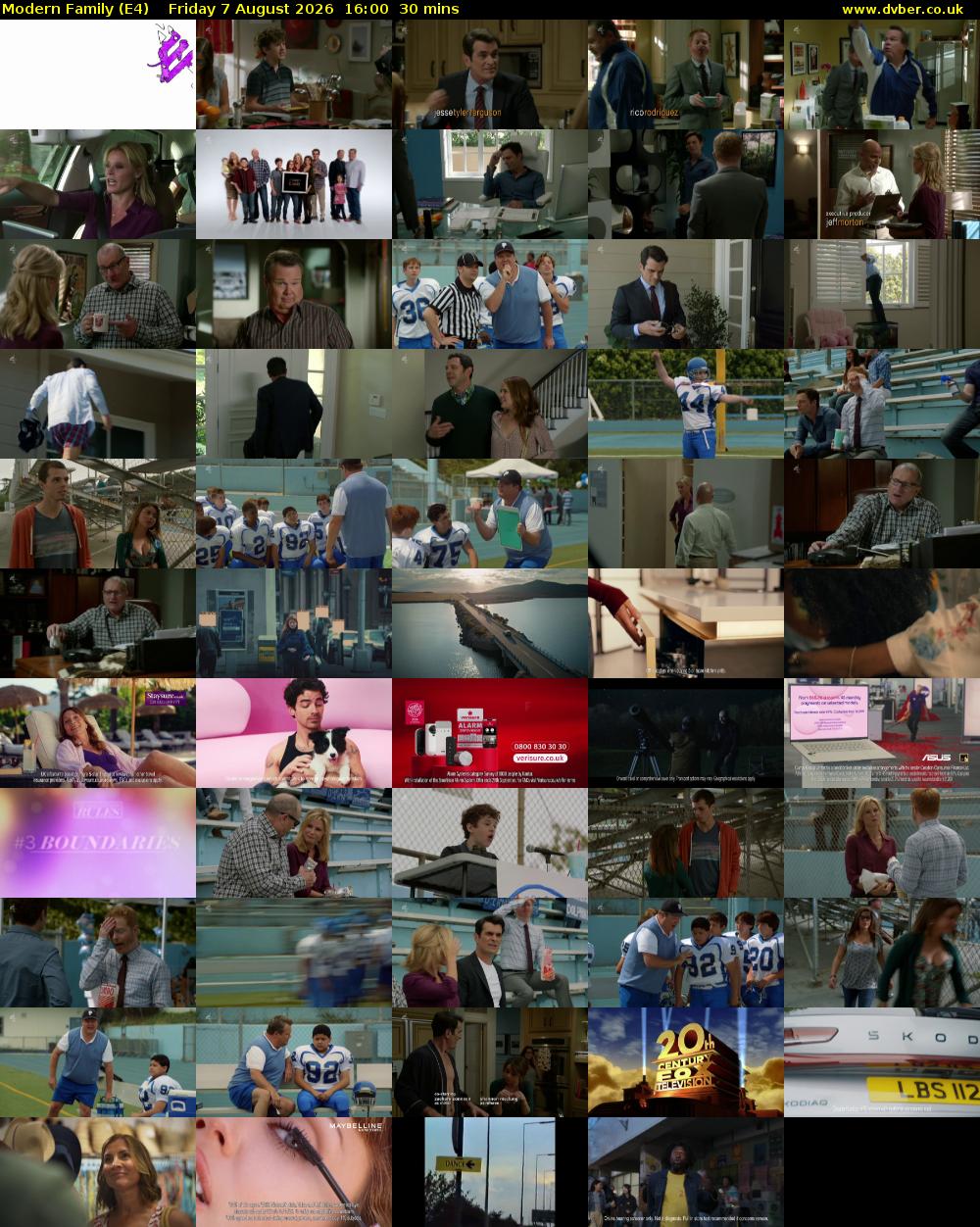 Modern Family (E4) Friday 7 August 2026 16:00 - 16:30