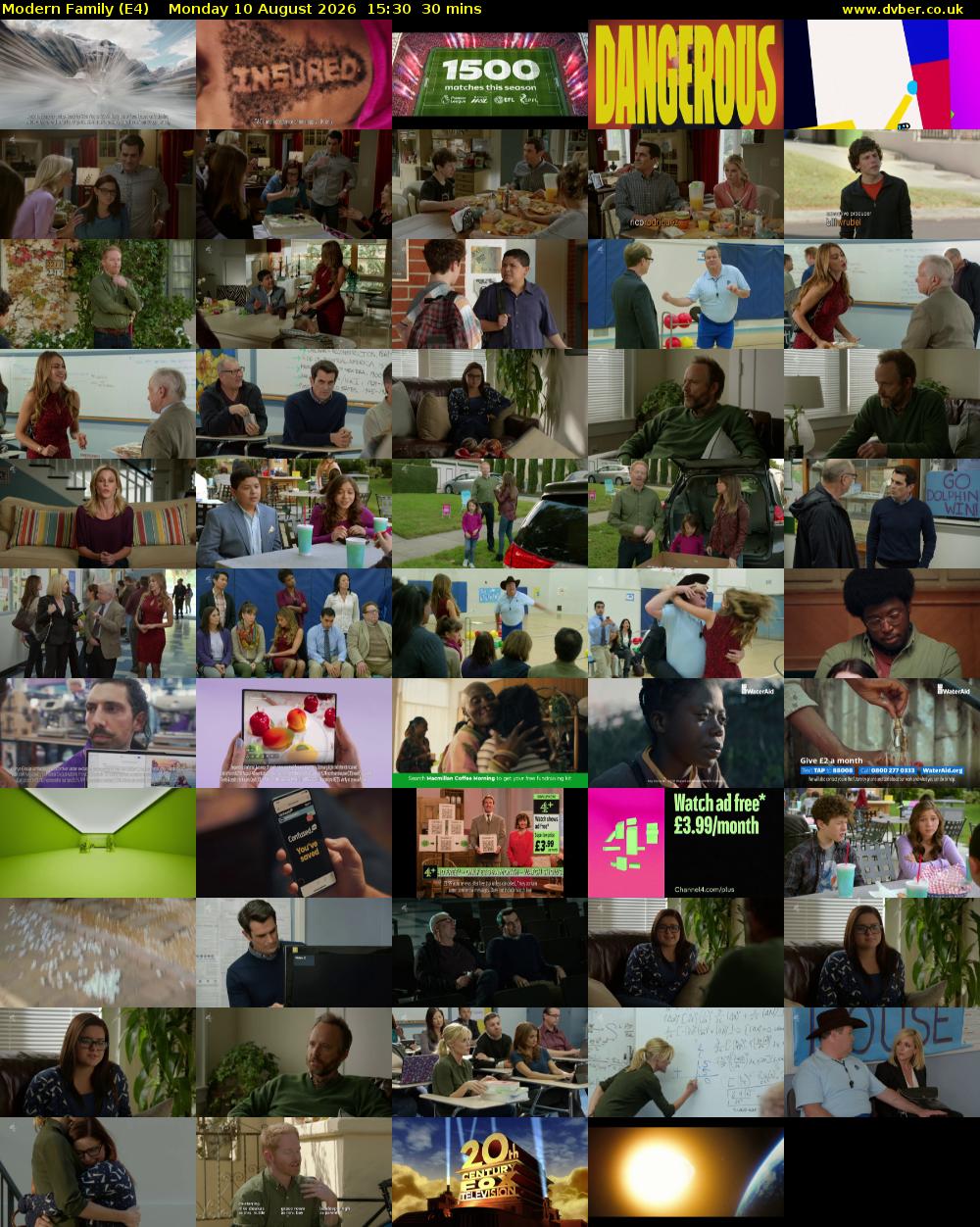 Modern Family (E4) Monday 10 August 2026 15:30 - 16:00