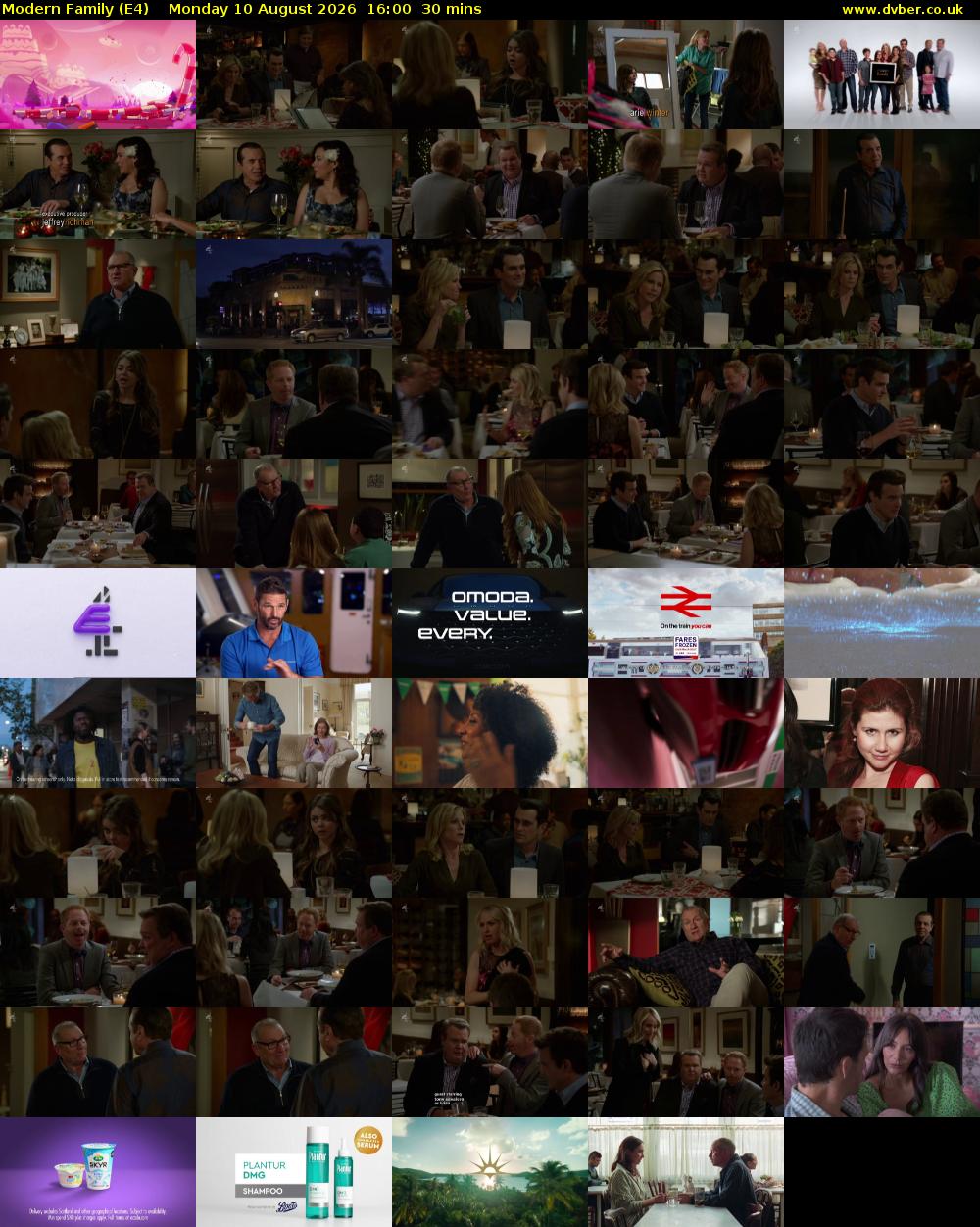 Modern Family (E4) Monday 10 August 2026 16:00 - 16:30