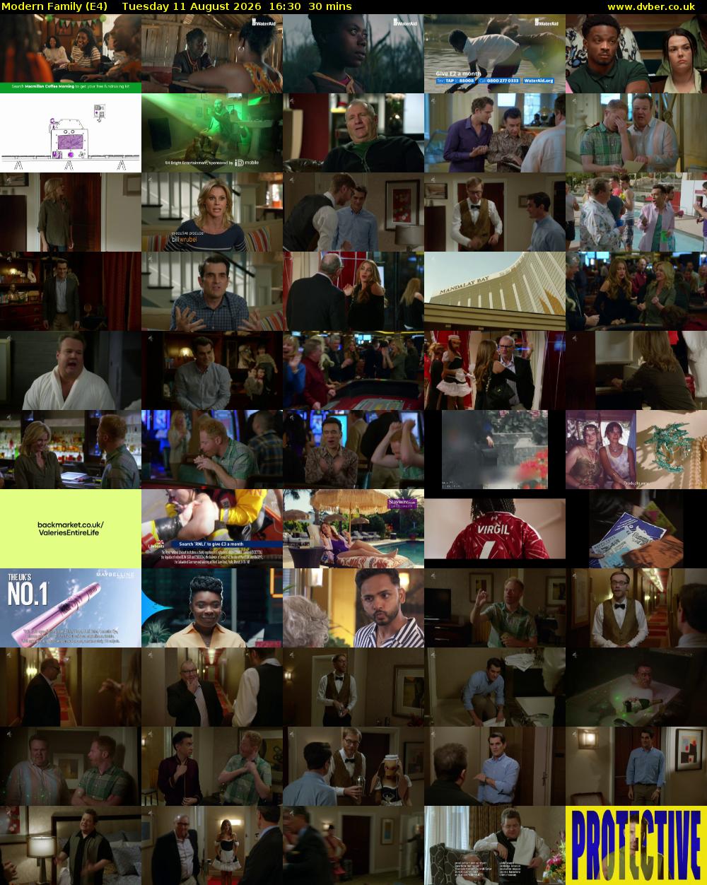 Modern Family (E4) Tuesday 11 August 2026 16:30 - 17:00