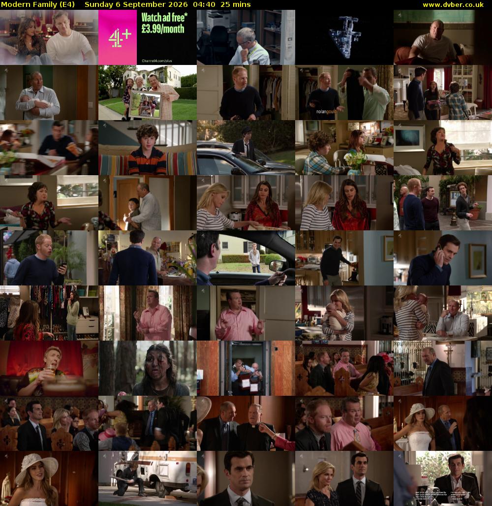 Modern Family (E4) Sunday 6 September 2026 04:40 - 05:05