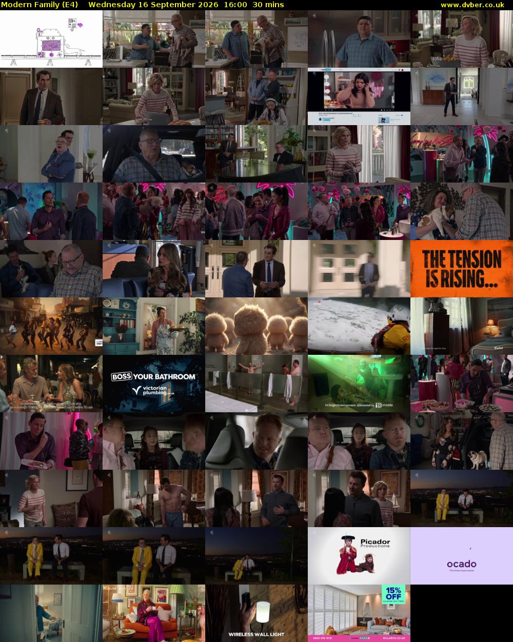 Modern Family (E4) Wednesday 16 September 2026 16:00 - 16:30