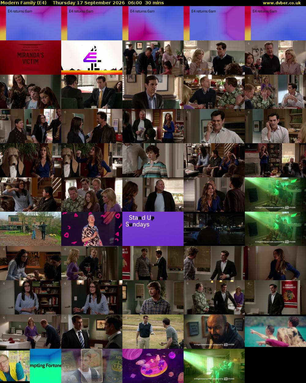 Modern Family (E4) Thursday 17 September 2026 06:00 - 06:30