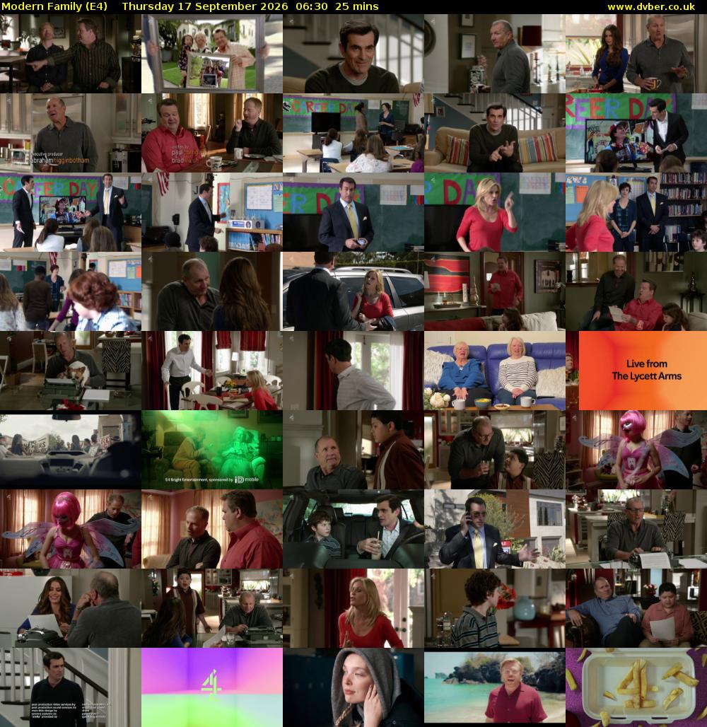Modern Family (E4) Thursday 17 September 2026 06:30 - 06:55