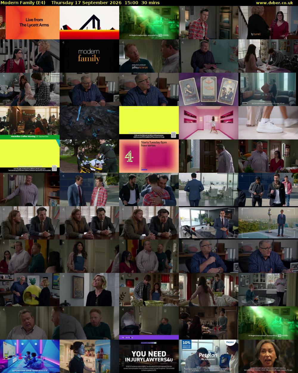 Modern Family (E4) Thursday 17 September 2026 15:00 - 15:30