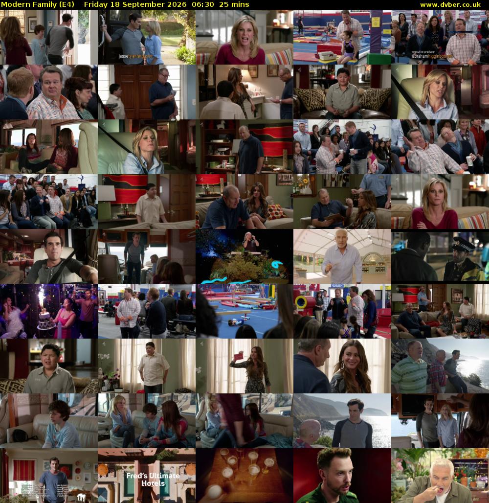Modern Family (E4) Friday 18 September 2026 06:30 - 06:55