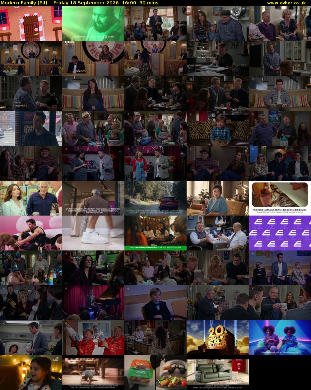 Modern Family (E4) Friday 18 September 2026 16:00 - 16:30