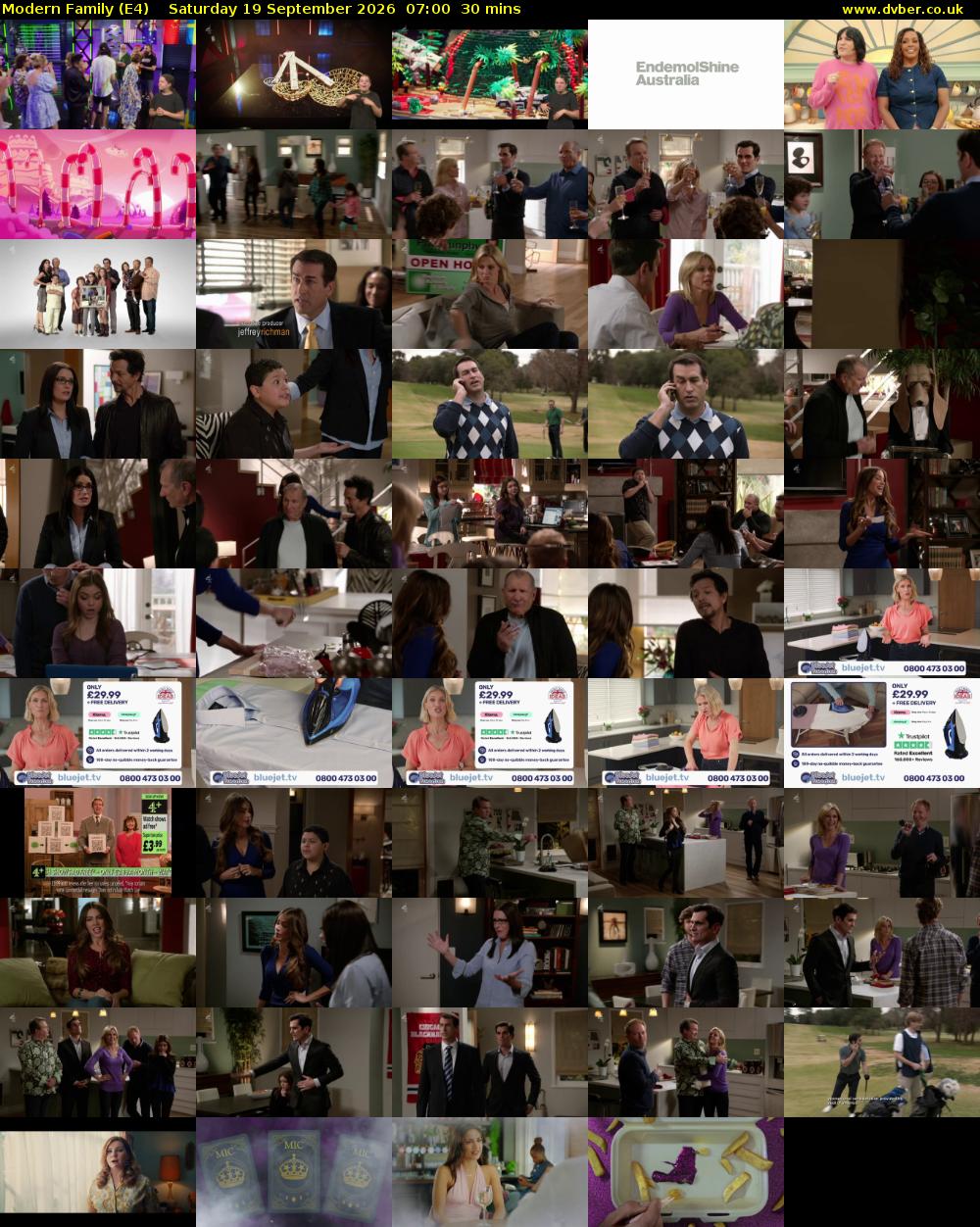 Modern Family (E4) Saturday 19 September 2026 07:00 - 07:30