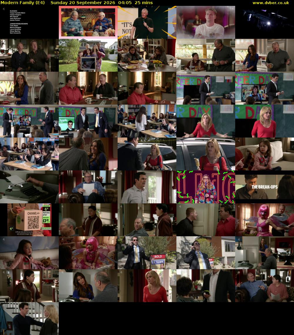 Modern Family (E4) Sunday 20 September 2026 04:05 - 04:30