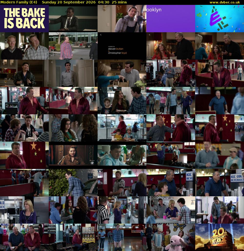 Modern Family (E4) Sunday 20 September 2026 04:30 - 04:55