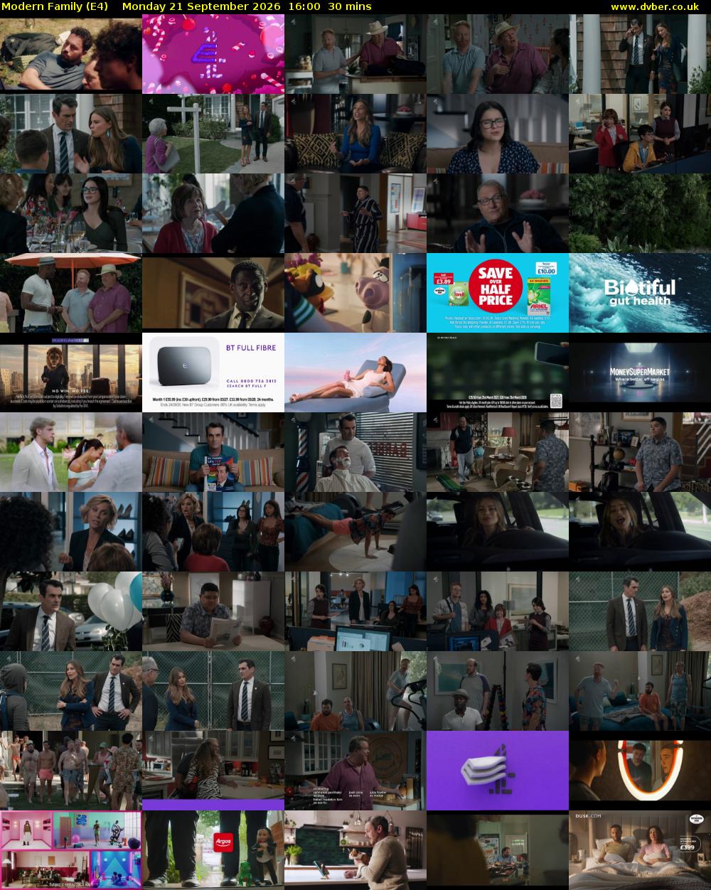 Modern Family (E4) Monday 21 September 2026 16:00 - 16:30
