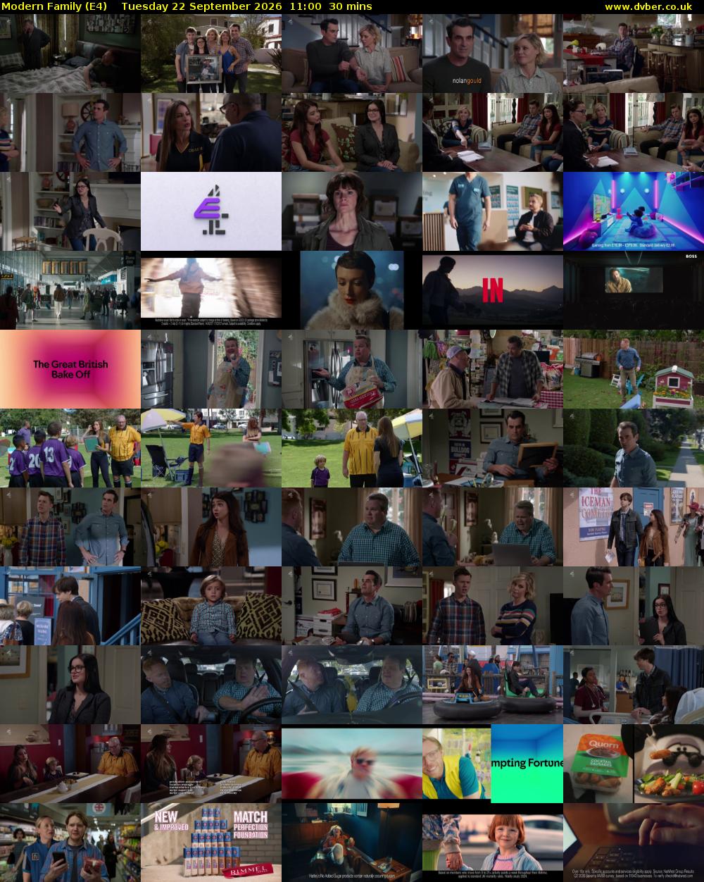 Modern Family (E4) Tuesday 22 September 2026 11:00 - 11:30