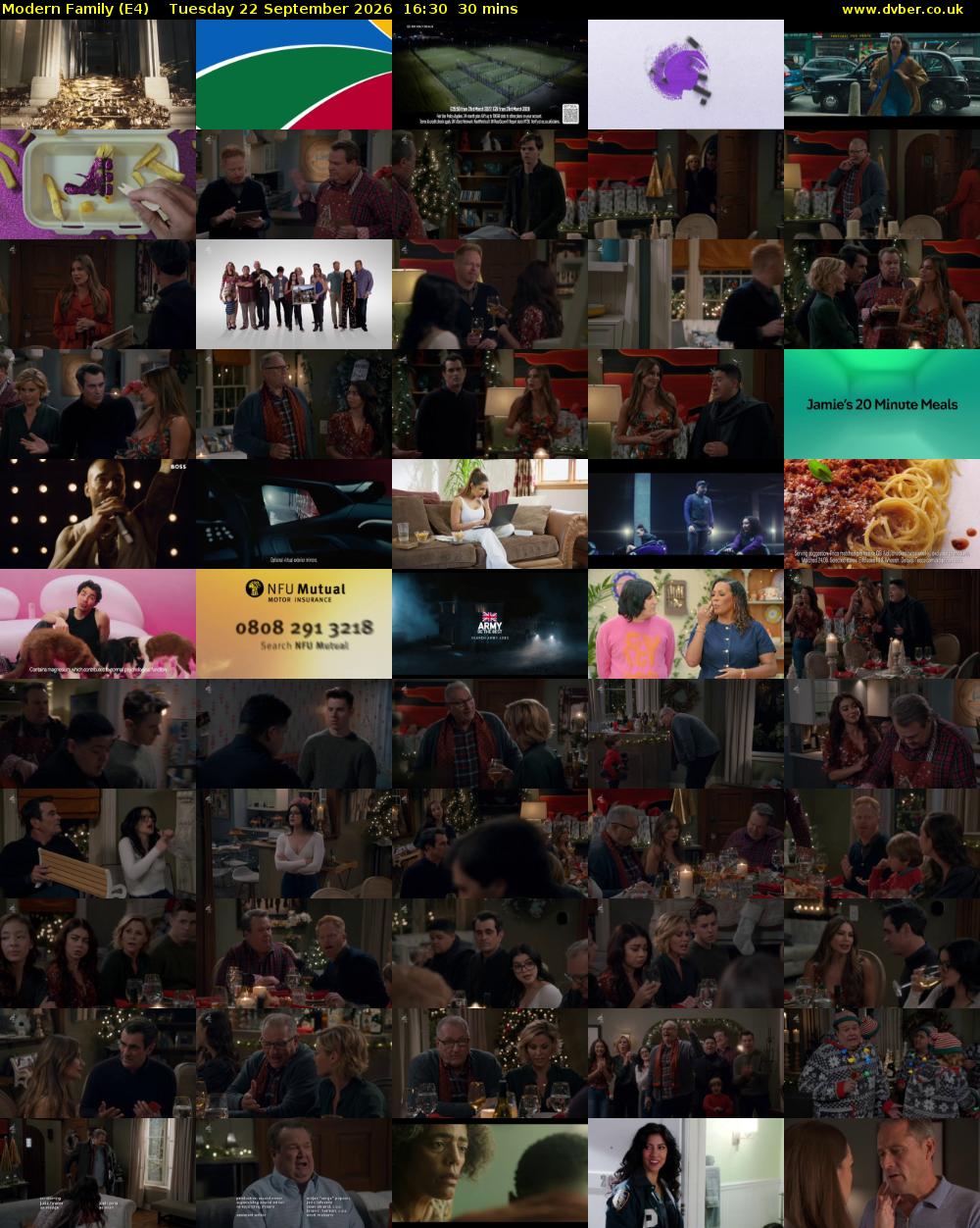 Modern Family (E4) Tuesday 22 September 2026 16:30 - 17:00