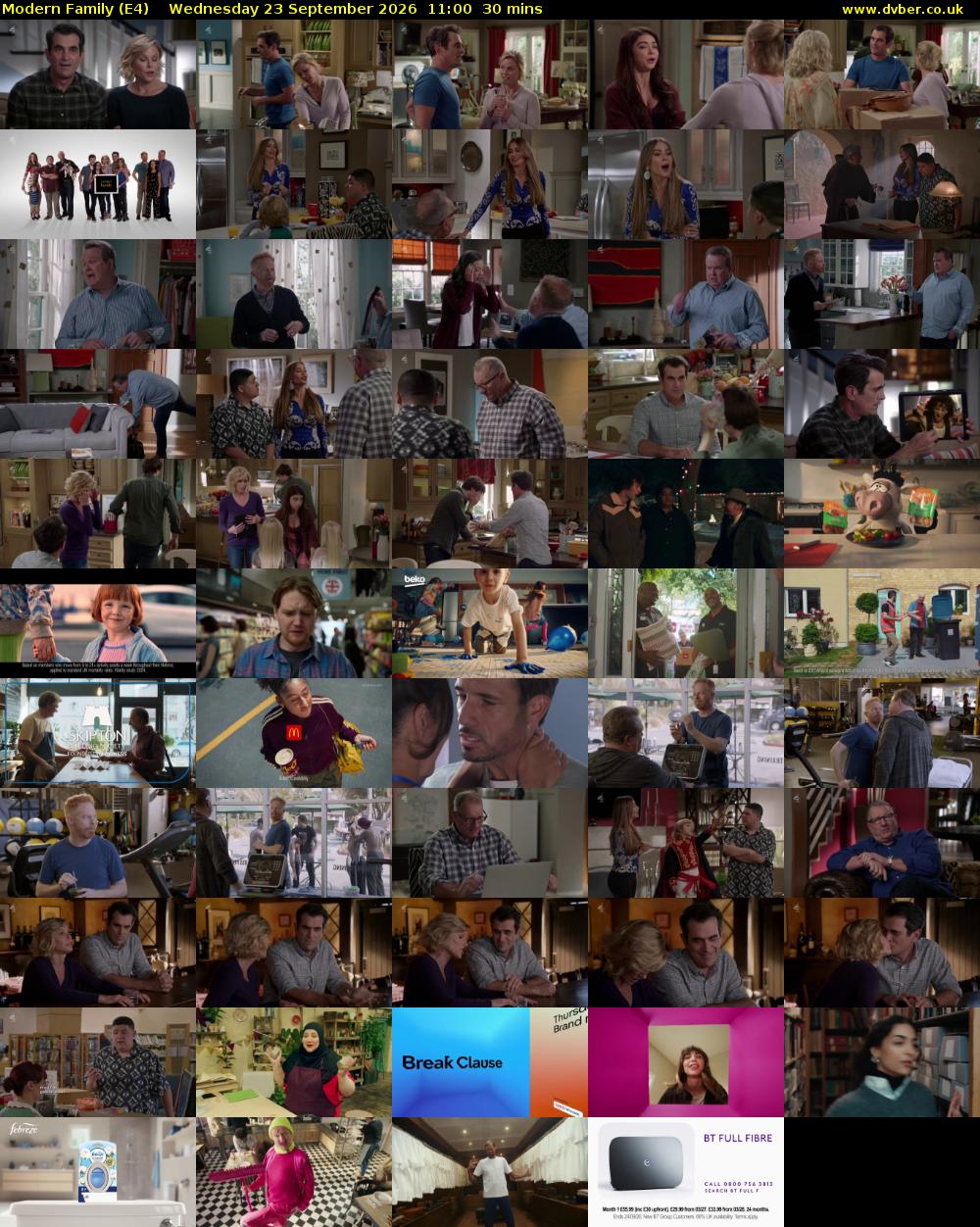 Modern Family (E4) Wednesday 23 September 2026 11:00 - 11:30