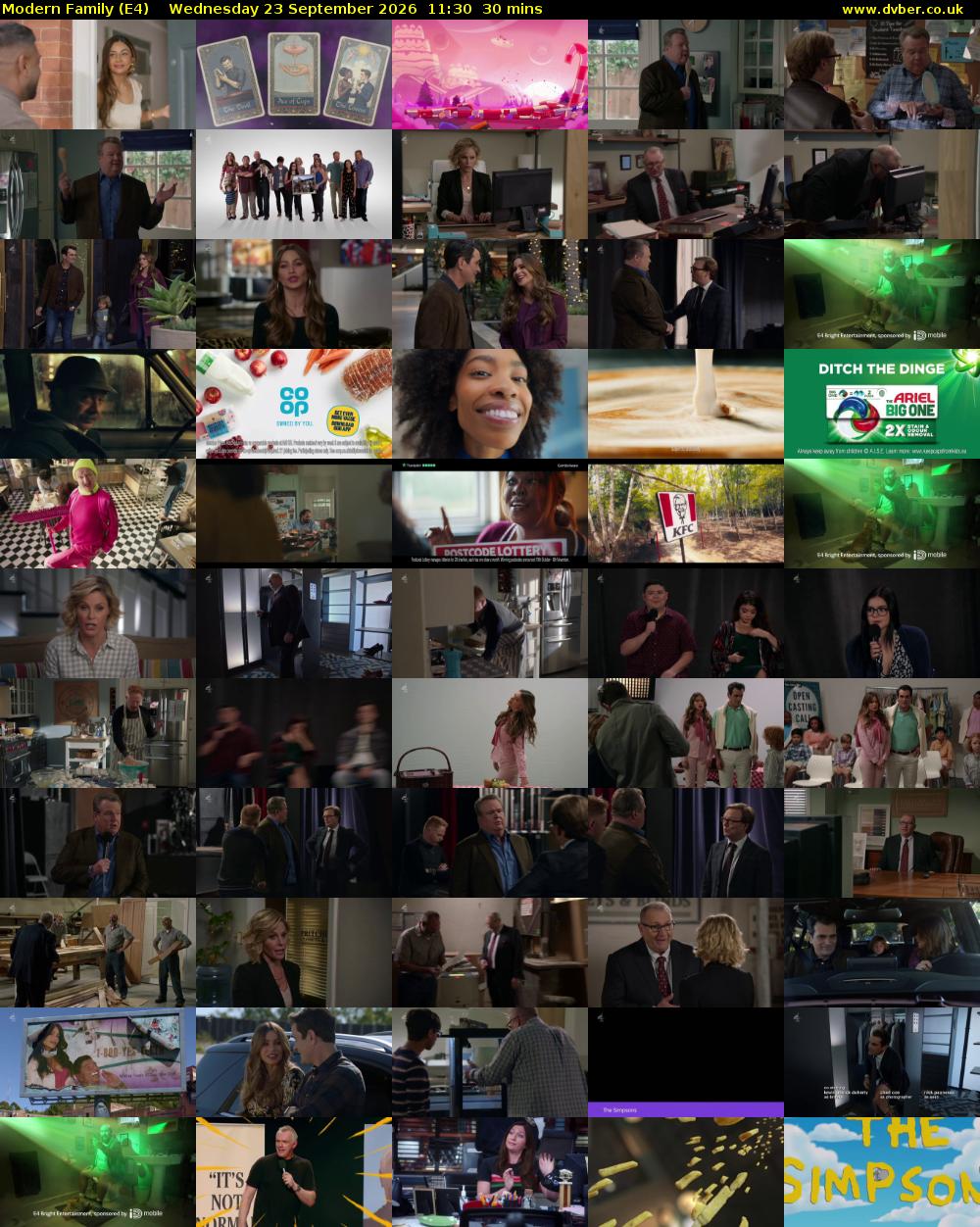 Modern Family (E4) Wednesday 23 September 2026 11:30 - 12:00
