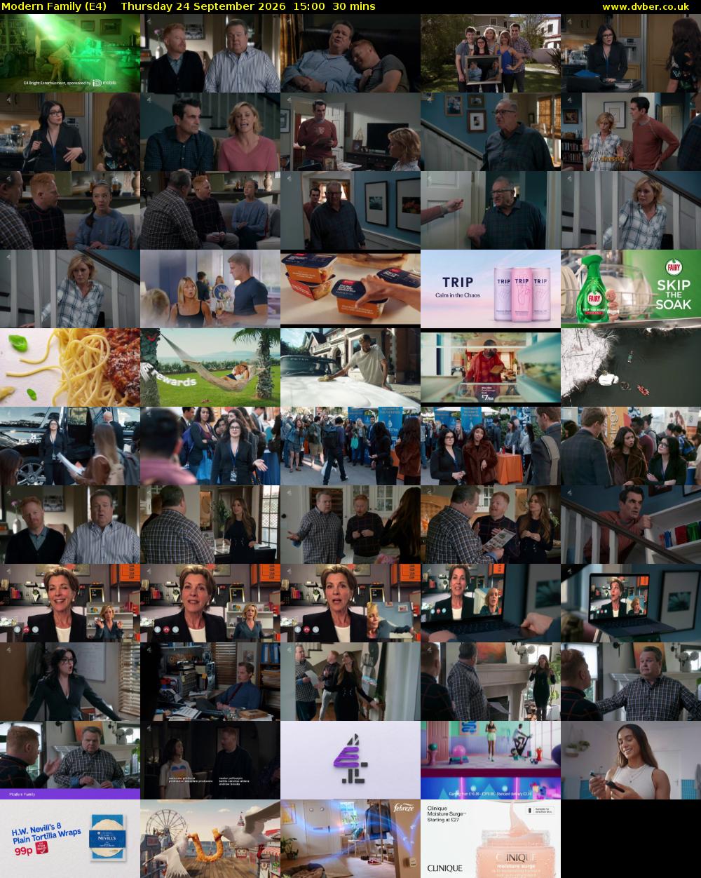 Modern Family (E4) Thursday 24 September 2026 15:00 - 15:30