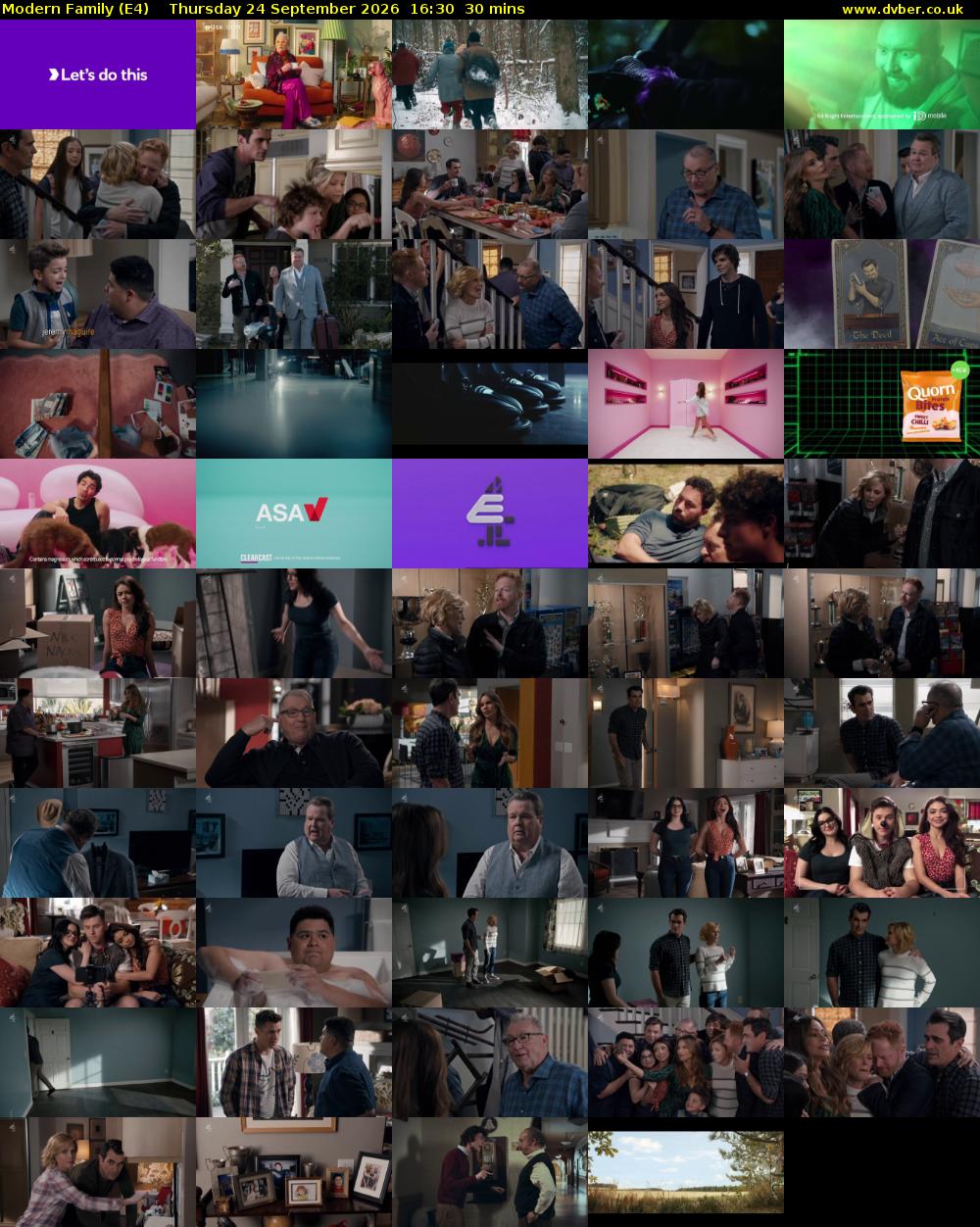 Modern Family (E4) Thursday 24 September 2026 16:30 - 17:00
