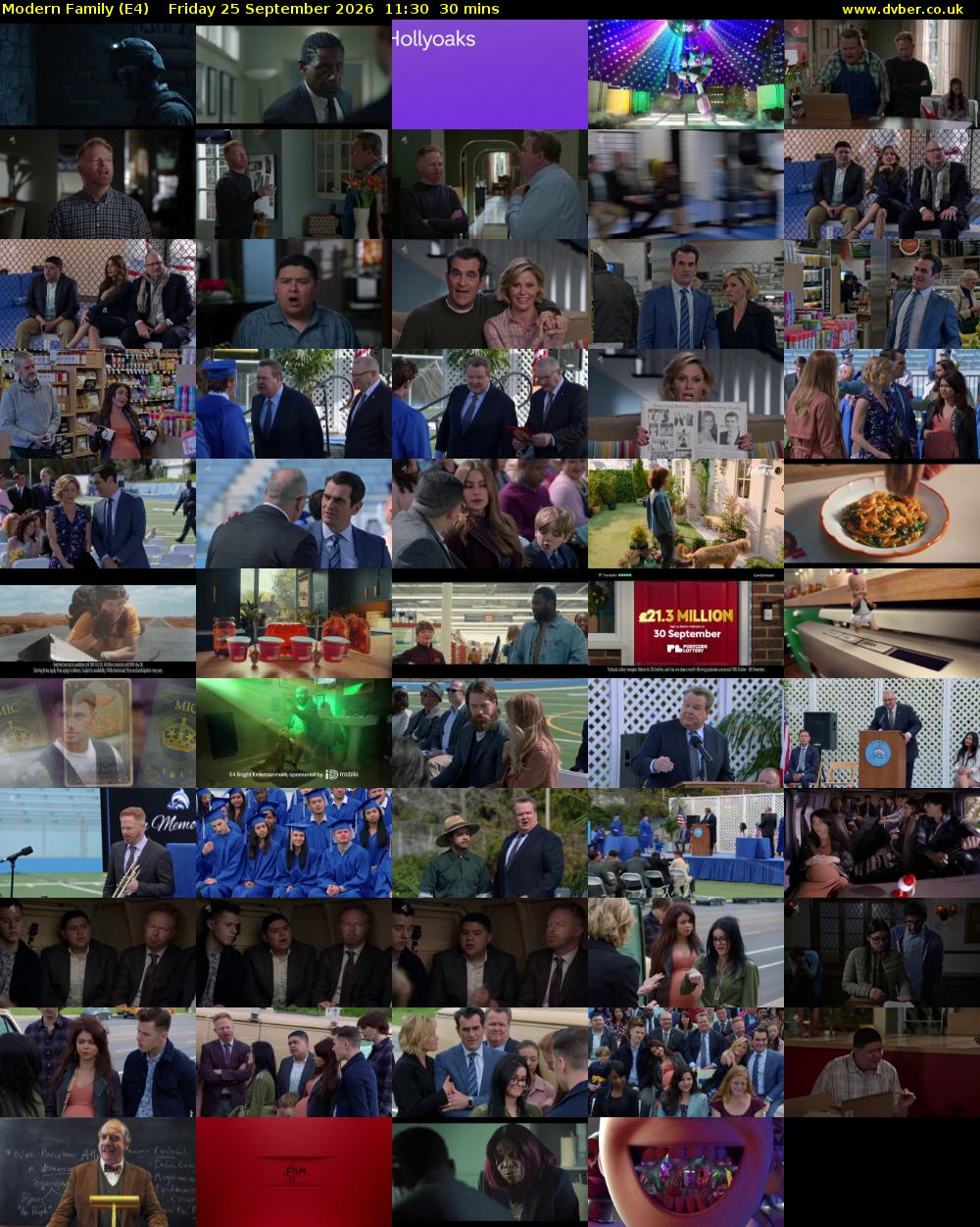 Modern Family (E4) Friday 25 September 2026 11:30 - 12:00