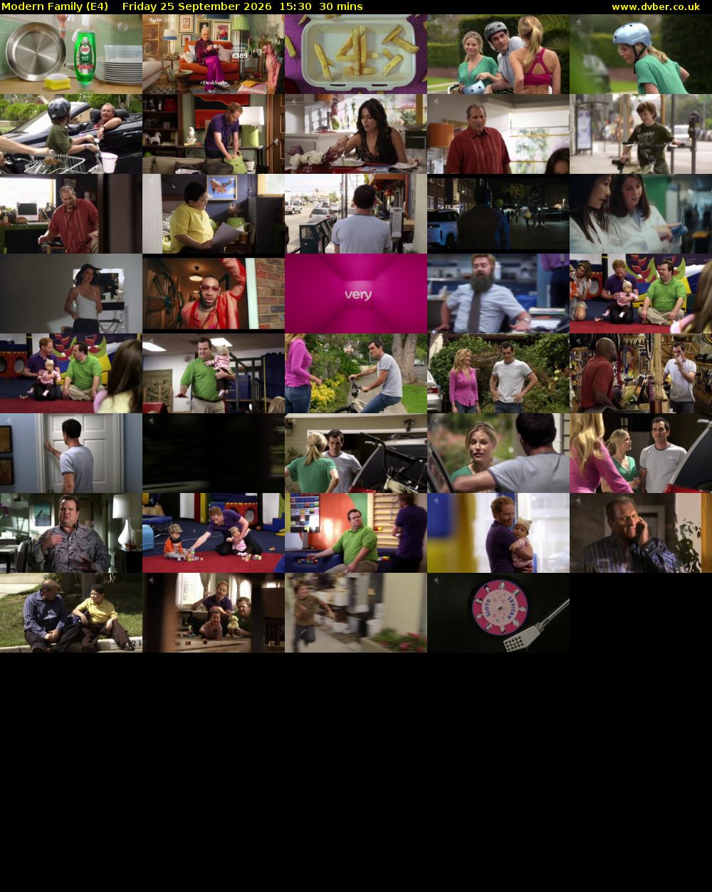 Modern Family (E4) Friday 25 September 2026 15:30 - 16:00