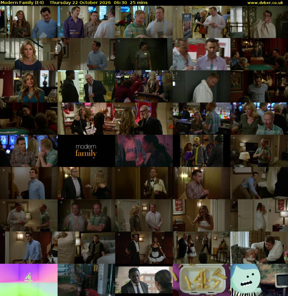 Modern Family (E4) Thursday 22 October 2026 06:30 - 06:55