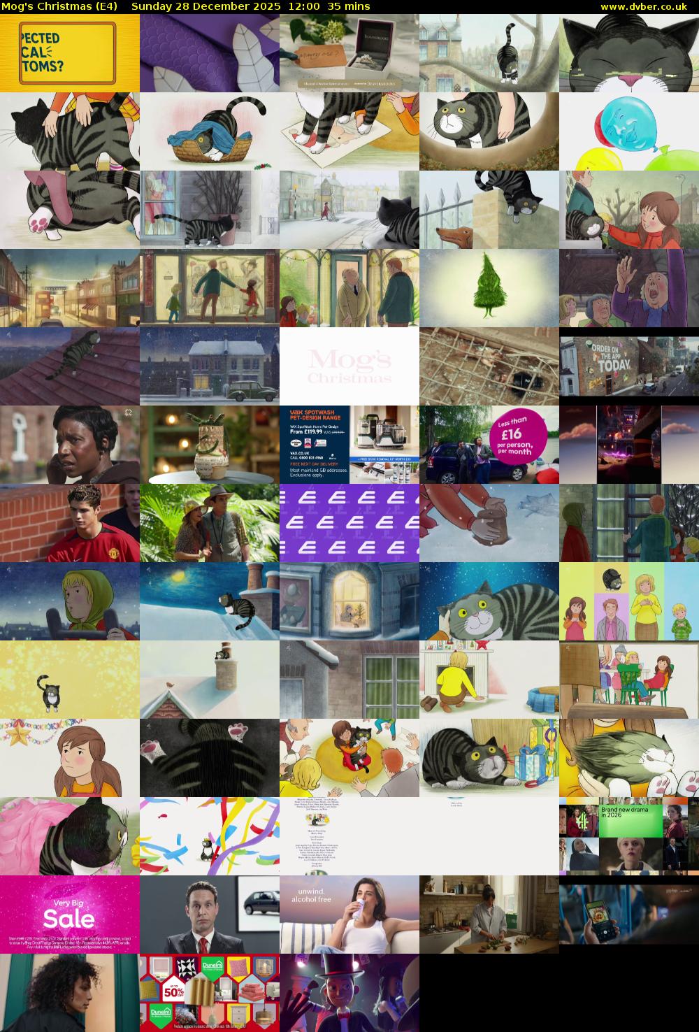 Mog's Christmas (E4) Sunday 28 December 2025 12:00 - 12:35